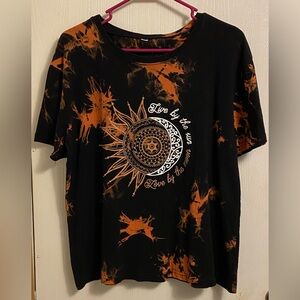 Tie-Dyed ‘Live by the sun, Love by the moon’ Women’s T-Shirt